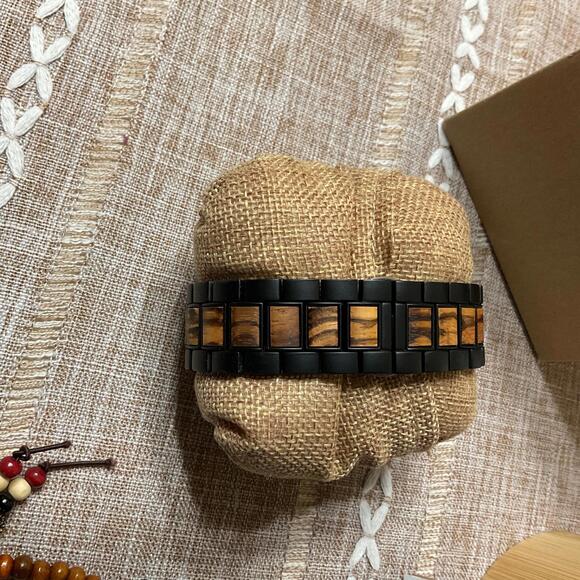 BOBO BIRD Wooden Chronograph Watch Men’s NEW in Box – Dad Message Gift - Picture 3 of 5